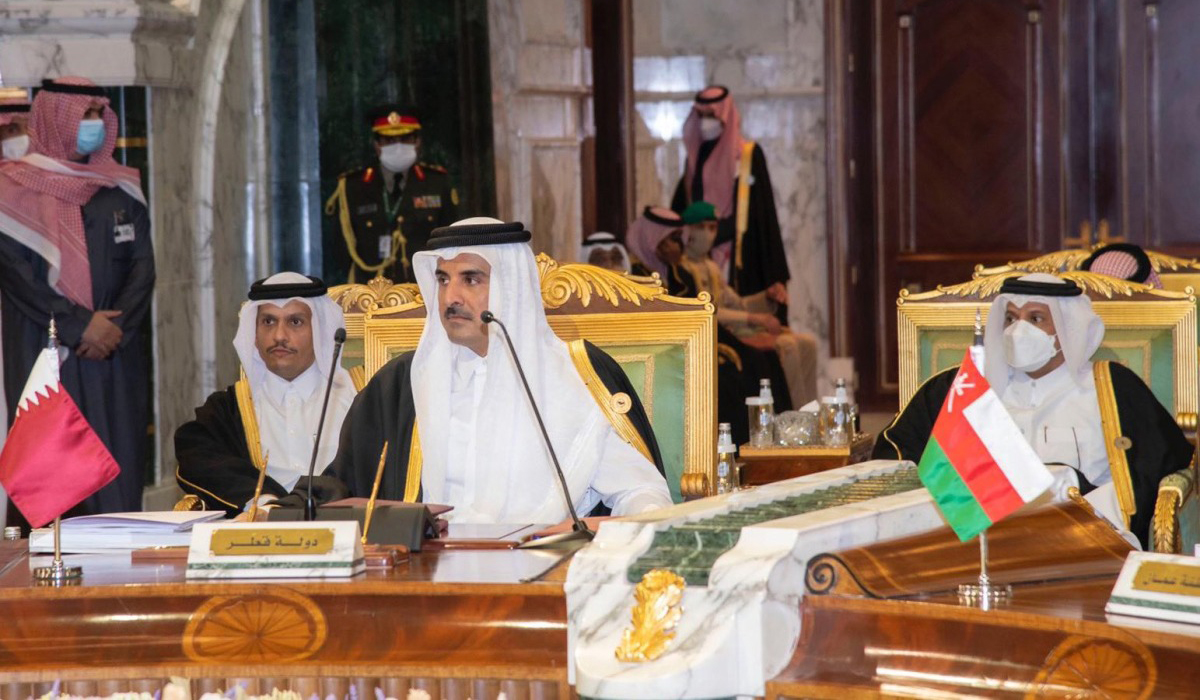 HH the Amir Participates in Opening Session of 42nd GCC Summit